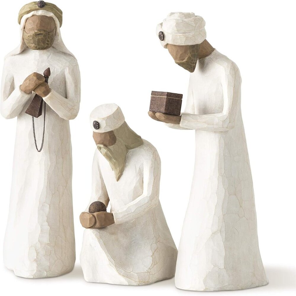 NWT Willow Tree Three Wisemen Nativity Sculpted Figures Set